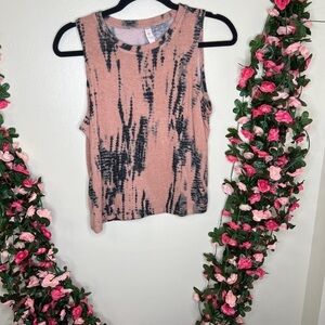 Fornia Girls Pink Black Sleeveless Tank 14 Casual School Play